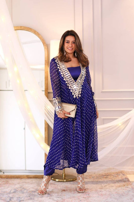New Trendy Three-Piece Ready-to-Wear Kurta Pant with Tube Blouse