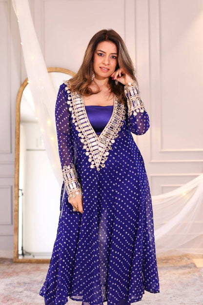 New Trendy Three-Piece Ready-to-Wear Kurta Pant with Tube Blouse