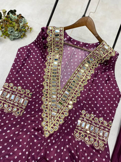 New Trendy Three-Piece Ready-to-Wear Kurta Pant with Tube Blouse