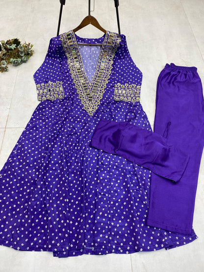 New Trendy Three-Piece Ready-to-Wear Kurta Pant with Tube Blouse