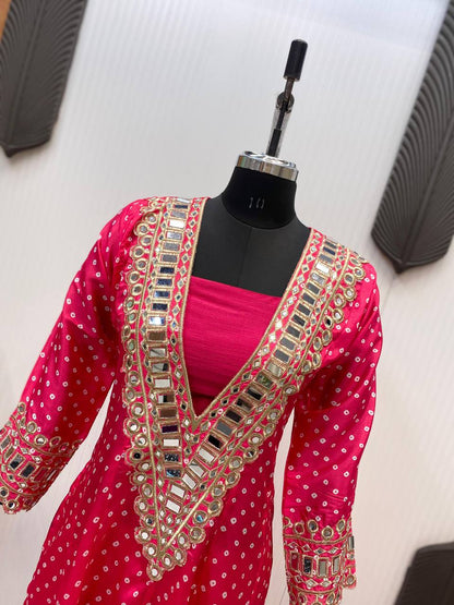 New Trendy Three-Piece Ready-to-Wear Kurta Pant with Tube Blouse