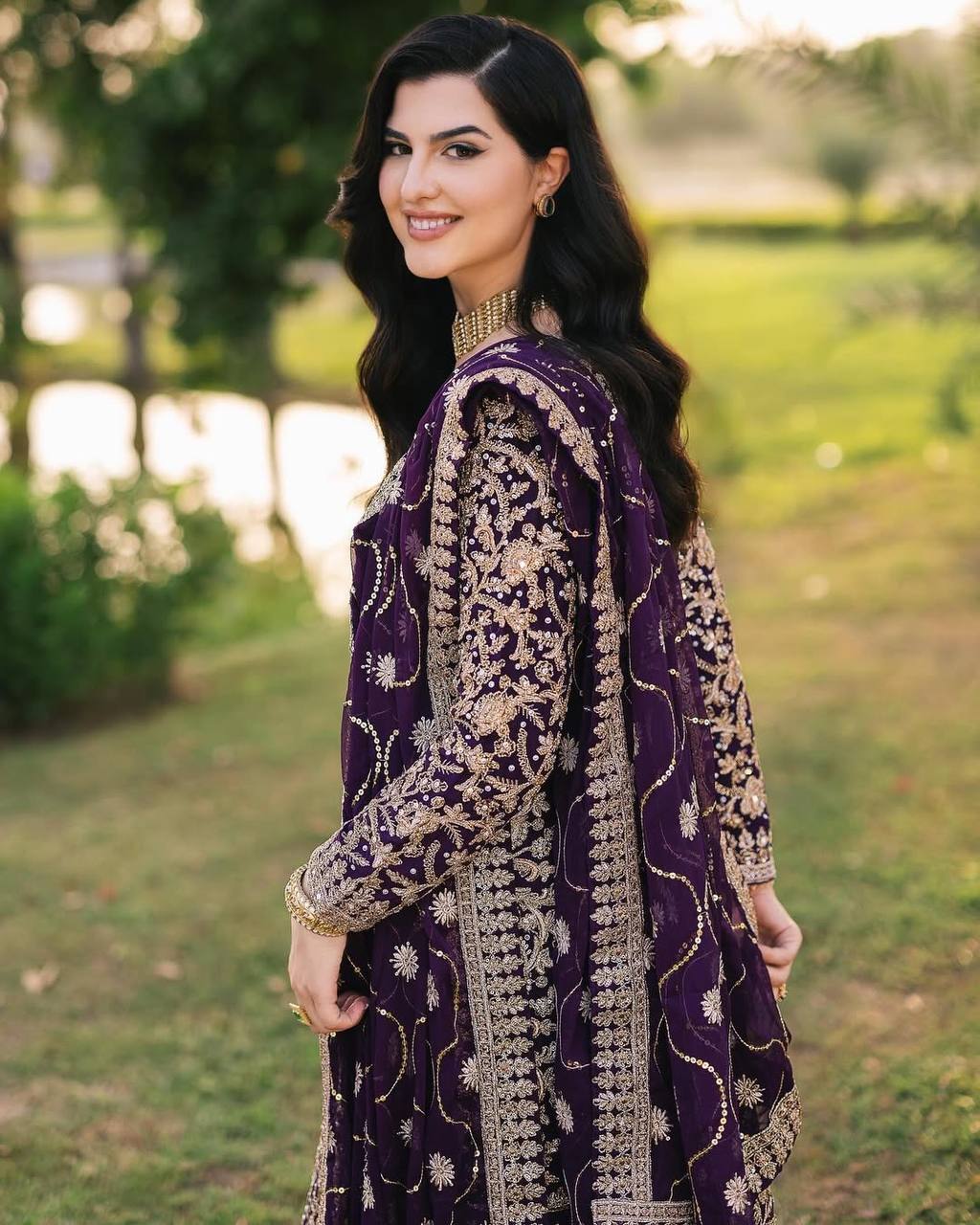 Luxury Faux Georgette Top, Pant, and Dupatta Set with Detailed Embroidery