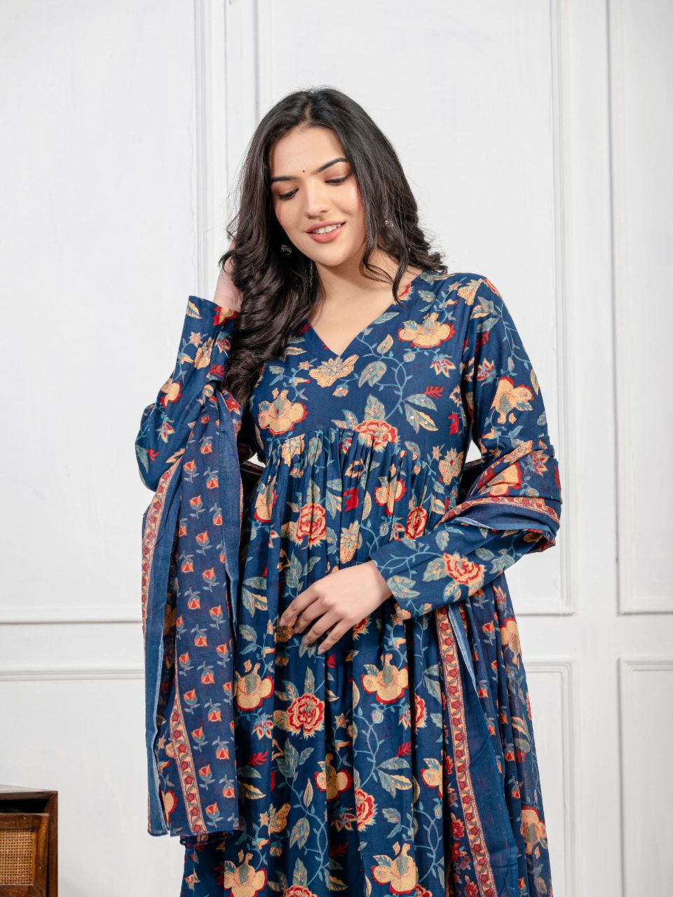 "Stay Cool and Stylish: Pure Cotton Kurti Set"