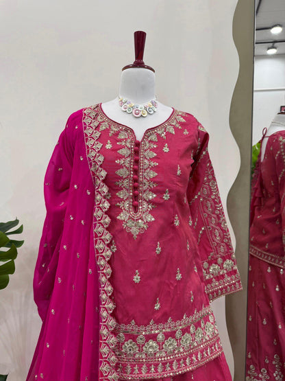 "Elegant Simmer Silk Lehenga Choli Set with Sequins Work"