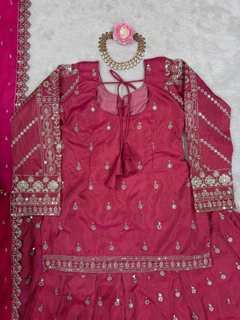 "Elegant Simmer Silk Lehenga Choli Set with Sequins Work"