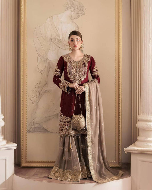 Faux georgette kurta set